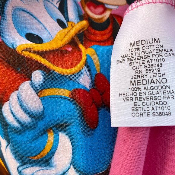 Walt Disney World S 2007 Mickey Mouse Dreams Florida Pink T-Shirt Goofy Pluto - Picture 4 of 11